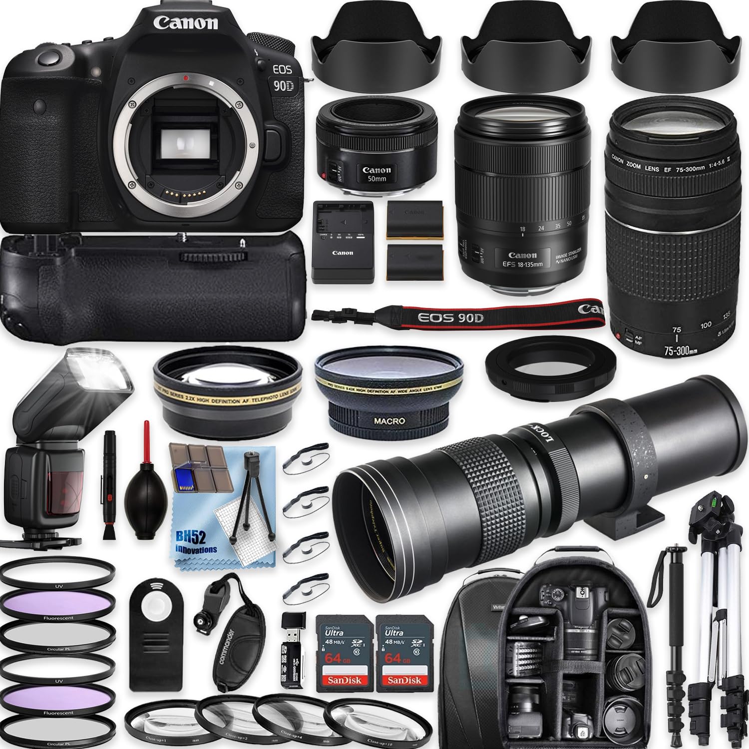 Amazon.com : Canon EOS 90D DSLR Camera with Canon 18-135mm/ EF